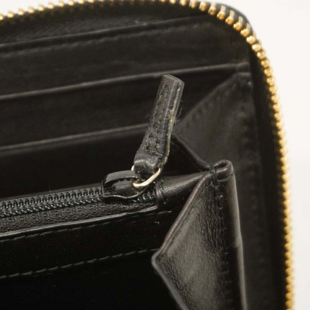 Gucci long wallet Guccissima 291132 leather black champagne for men and women - Picture 6 of 11
